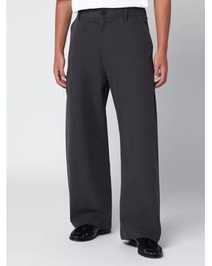 Studio Nicholson Minard Wide-Leg Cotton Pants - Blue