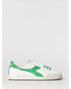 Diadora Prestige Used Leather Trainers - Green