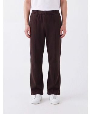 Represent Wide-Leg Jersey Jogging Pants With Elasticated Waist - Red
