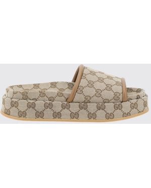 Gucci Flat Sandals - Natural