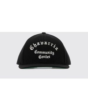 Willy Chavarria Twill Hat With Embroidered Slogan - Black