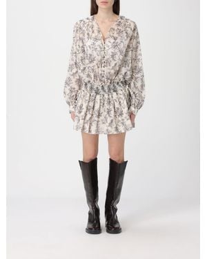 Golden Goose Printed Cotton Mini Dress - White