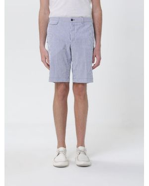 PT Torino Striped Cotton Shorts - Blue