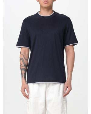 Brunello Cucinelli Camiseta Hombre - Azul