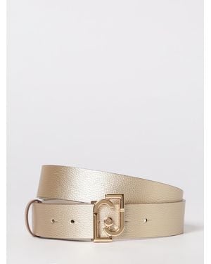 Liu Jo Grained Synthetic Leather Belt - Natural