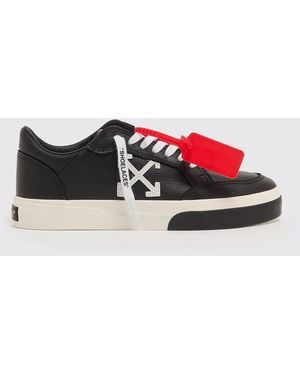 Off-White c/o Virgil Abloh New Vulcanized Grained Leather Trainers - White