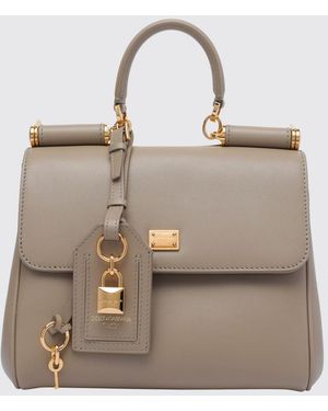 Dolce & Gabbana Dolce &Amp Gabbana My Sicily Mini Leather Handbag With Removable Shoulder Strap - Natural