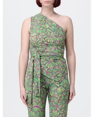 Maliparmi Printed One Shoulder Top - Green