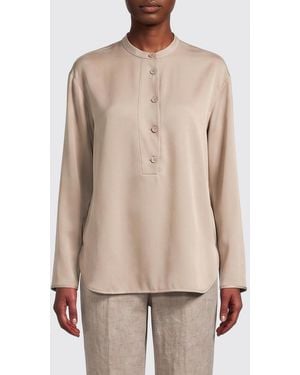 Emporio Armani Classic Crêpe Shirt - Natural