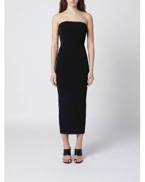 Entire studios Viscose Blend Midi Dress - Black