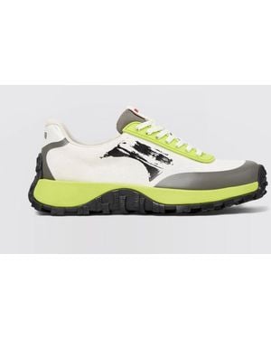 Camper Drift Trail Recycled Pet And Leather Trainers - Green