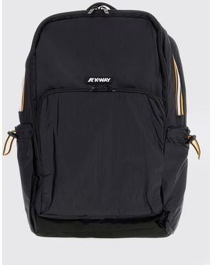 K-Way Waterproof Ripstop Nylon Backpack With Adjustable Shoulder Straps - Black