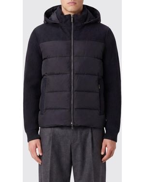 Moorer Jesse-Stp Quilted Wool And Cashmere Down Jacket With Hood - Blue