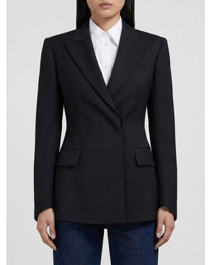 Sportmax Double-Breasted Blazer - Blue