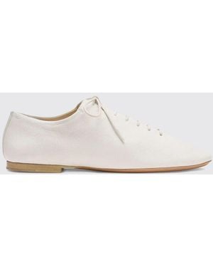 Lemaire Souris Leather Derby Shoes - White
