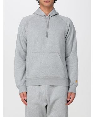 Carhartt Cotton Hoodie With Kangaroo Pocket - Gray