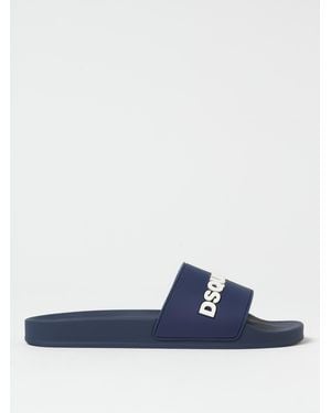 VIPSALE【DSQUARED２】スライドサンダル DSQUARED2 (ディースクエアード) ロゴICON スライドサンダル