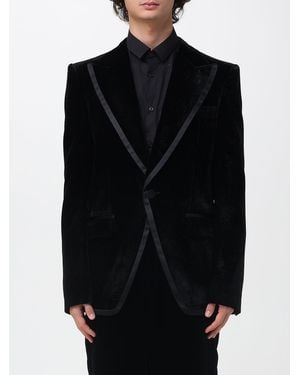 DSquared² Single-Breasted Velvet Blazer - Black