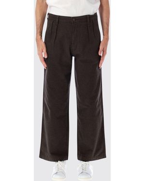 Levi's Baggy Wide-Leg Twill Chino Trousers With A Mid-Rise Waist - Black