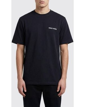 Daily Paper Cotton T-Shirt With Logo - Black