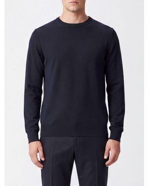 Brioni Cashmere And Silk Blend Crewneck Jumper - Blue