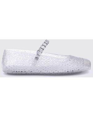 Jimmy Choo The Jelly Mary Jane Ballet Flats - White