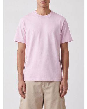 Closed T-Shirt À Col Rond En Coton Bio Avec Épaules Tombantes Et Ourlet Droit - Rose