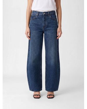 FRAME The Bubble Crop Jeans - Blue