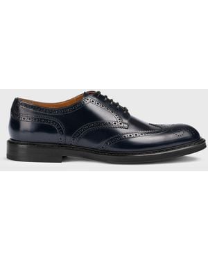 Doucal's Brogue Shoes - Blue