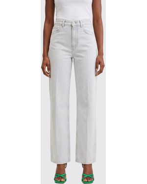 Dondup Jeans Straight De Denim De Algodón - Blanco