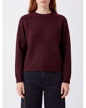 Roberto Collina Merino Wool And Baby Camel Crew Neck Sweater - Red