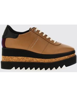 Stella McCartney Cork-Wedge Platform Flat - Brown