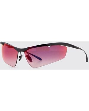 Balenciaga Gafas De Sol Boomerang De Acetato - Rojo