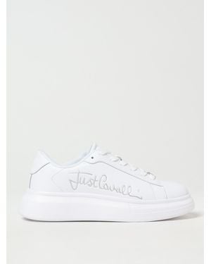 Just Cavalli Platform Sneakers Signature Logo - White