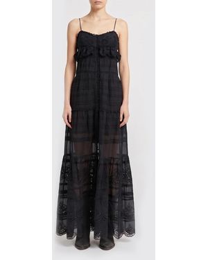 Isabel Marant Sangallo Cotton Dress - Black
