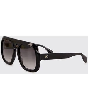 Emmanuelle Khanh 1997 Aviator Acetate Sunglasses - Black