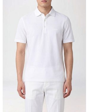 ZEGNA Cotton Polo Shirt With Logo - White