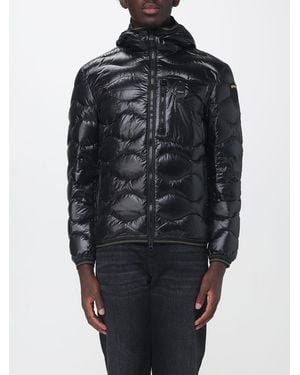 Blauer Water-Repellent Quilted Nylon Hooded Down Jacket With Elastic Cuffs - Black