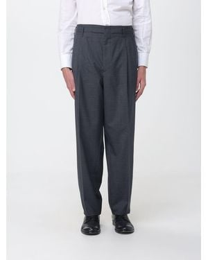 Brunello Cucinelli Wide-Leg Wool Tailored Trousers - Blue