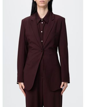 Alysi Single-Breasted Blazer - Red