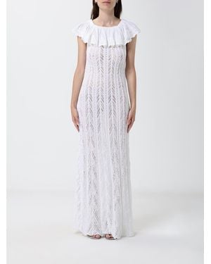 Antonino Valenti Capri Off-The-Shoulder Evening Gown With Ruffles - White