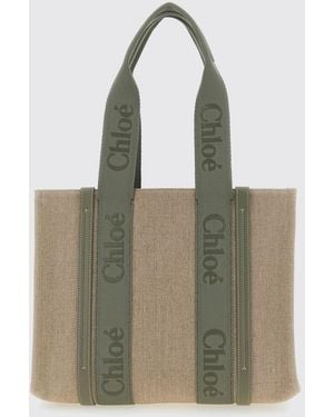 Chloé ChloÉ Woody Canvas Bag - Green