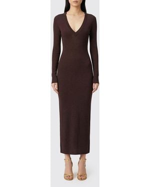 Entire studios Viscose Midi Dress - Red