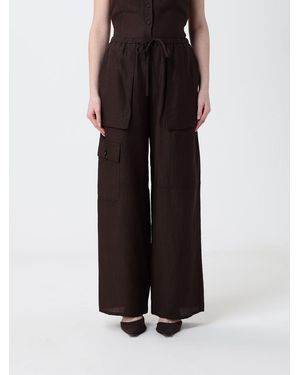 Tela Linen Blend Cargo Pants - Black
