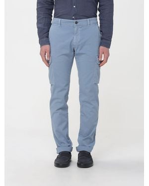 Mason's Stretch Cotton Cargo Trousers - Blue