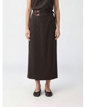 Paloma Wool High-Waisted Wool Blend Midi Wrap Skirt - Black
