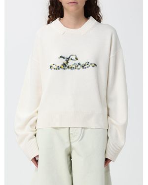 Paul Smith Embroidered-Logo Merino Wool Crewneck Jumper - Natural