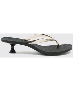 Tory Burch Jelly Tpu Thong Sandals With Low Spool Heel - White