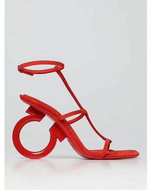 Ferragamo Sandalo Elina - Rosso