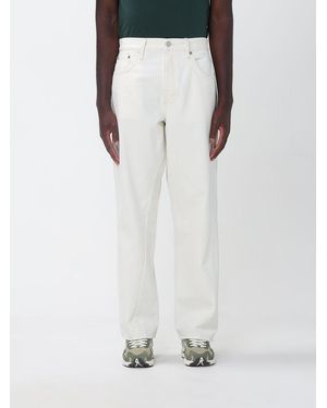 sunflower Cotton Denim Straight Jeans - White